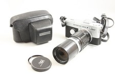 Excellent Olympus Pen F 35mm Harlf Flame Film Camera w/ 150mm f/4 Lens 4741