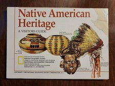 National Geographic / Map / Native American Heritage / October 1991