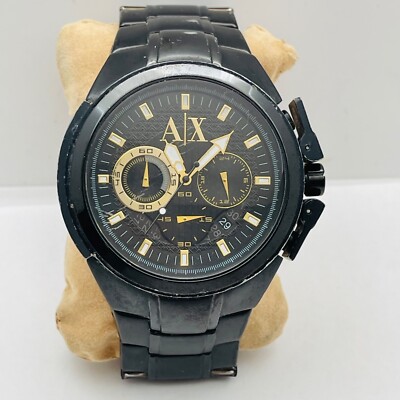 Armani Exchange AX1192 Chronograph Wrist Watch Black Dial