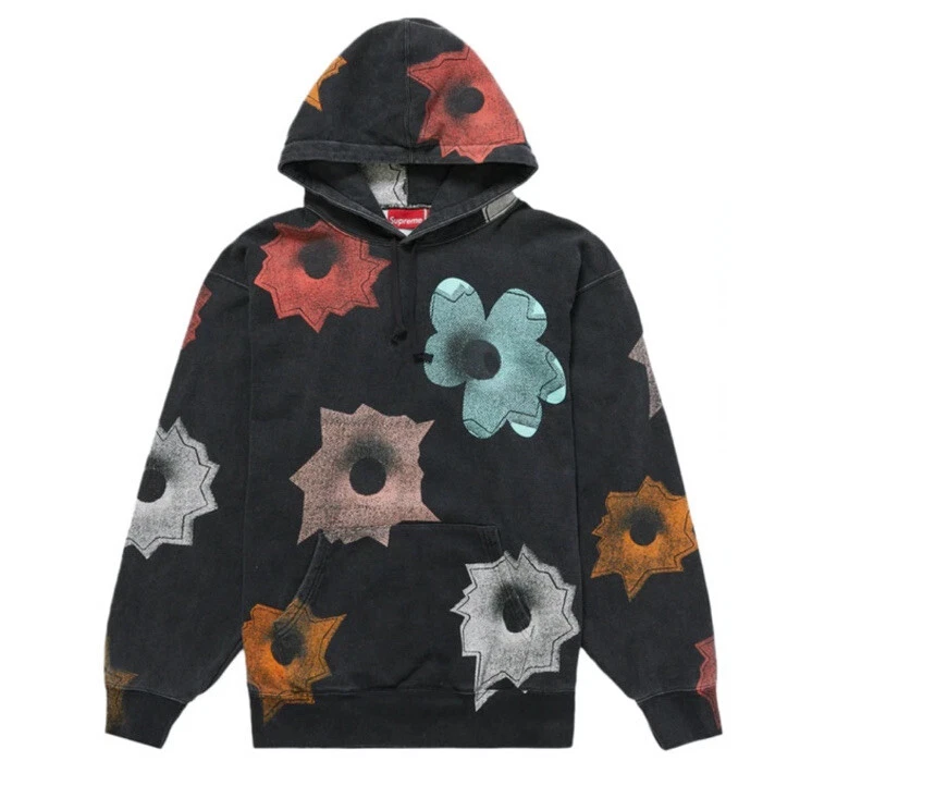 Sweat à capuche noir Supreme Nate Lowman taille XL neuf jamais ouvert