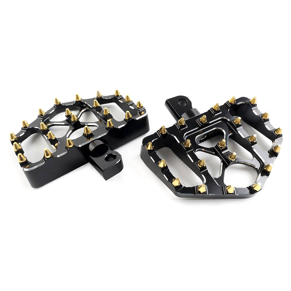 Wide Red Foot Pegs MX Style Floorboard For Harley Touring Sportster