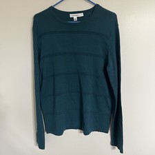 NWT Men's Calvin Klein Crew Neck Cotton Modal Master Green Sweater Size Medium