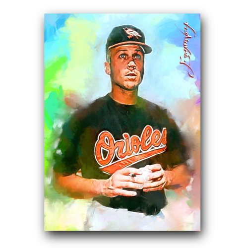 Cal Ripken Jr #112 Art Card Limited 19/50 Edward Vela Signed (Baltimore ...