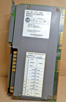 Allen-Bradley 1771-ASB Ser. E Universal Remote I/O Adapter Module,  PLC-2/3/5