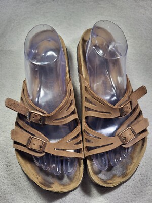 Birkenstock Birki Granada Soft Footbed Women's 40 US Brown Leather  Sandals