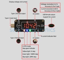 PD Fast Charge Trigger Type-C DC Digital Display Voltage And Current Meter
