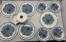 Thomas Fire 10-teiliges Set Scandic 1 Flamfest Pfanne 4 Teller 4 Schüsseln 1 Servierteller.