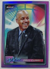 2021 Dell Curry Topps Finest Basketball Purple Refractor 232/250