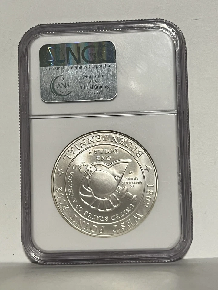 2002 W WEST POINT MS 70  $1 COMMEMORATIVE US COIN - Image 2 of 2