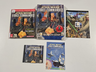 Star Wars Force Commander PC Game Collectible Box w/ Game & Strategy Guide
