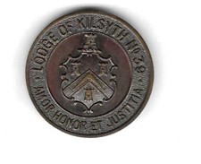 VINTAGE MASONIC MMM MARK TOKEN LODGE OF KILSYTH ST JOHN No 39 GLASGOW SCOTLAND