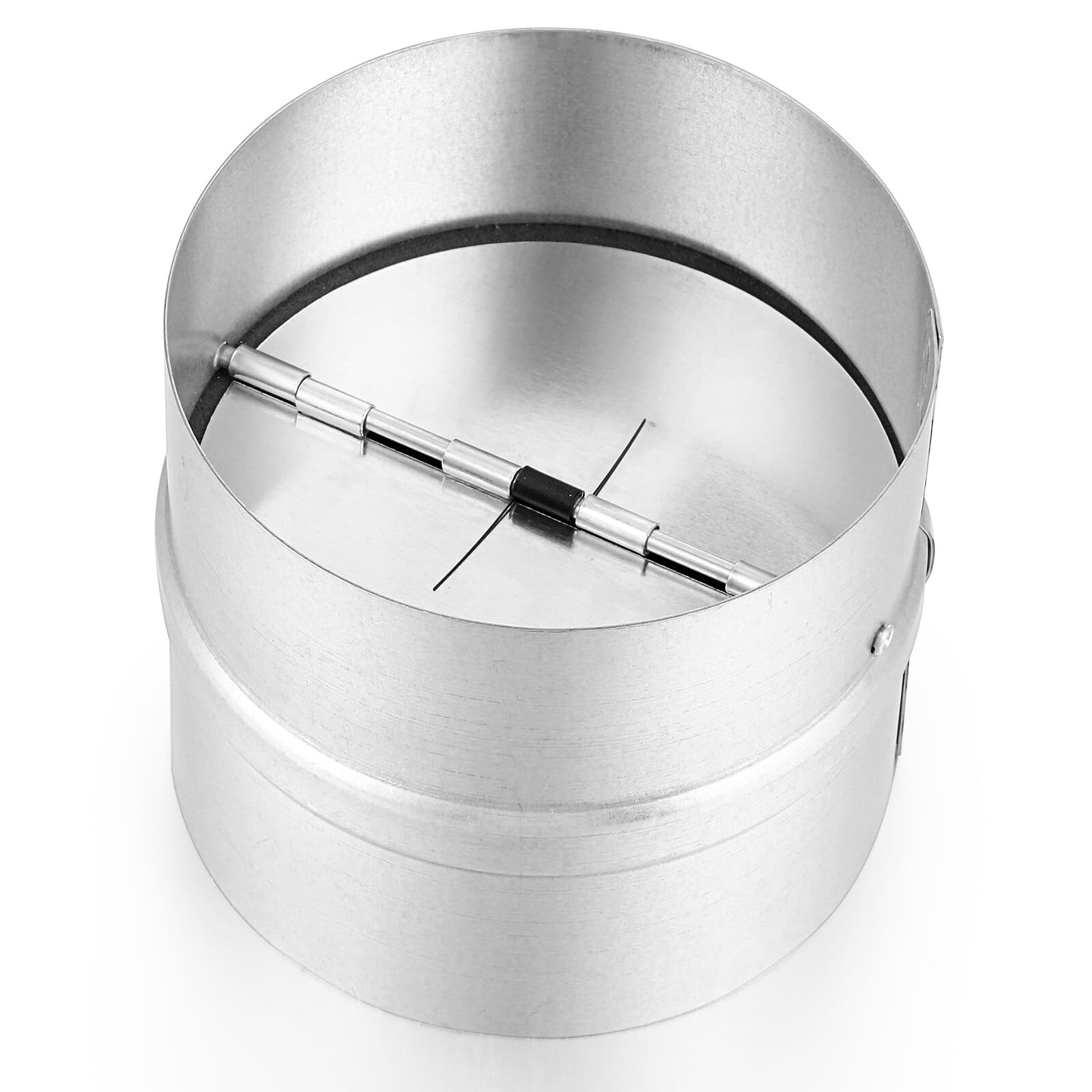 2 Pack 4 Inch Backdraft Damper Duct, One-Way Airflow Duct Draft Stopper, Inse...