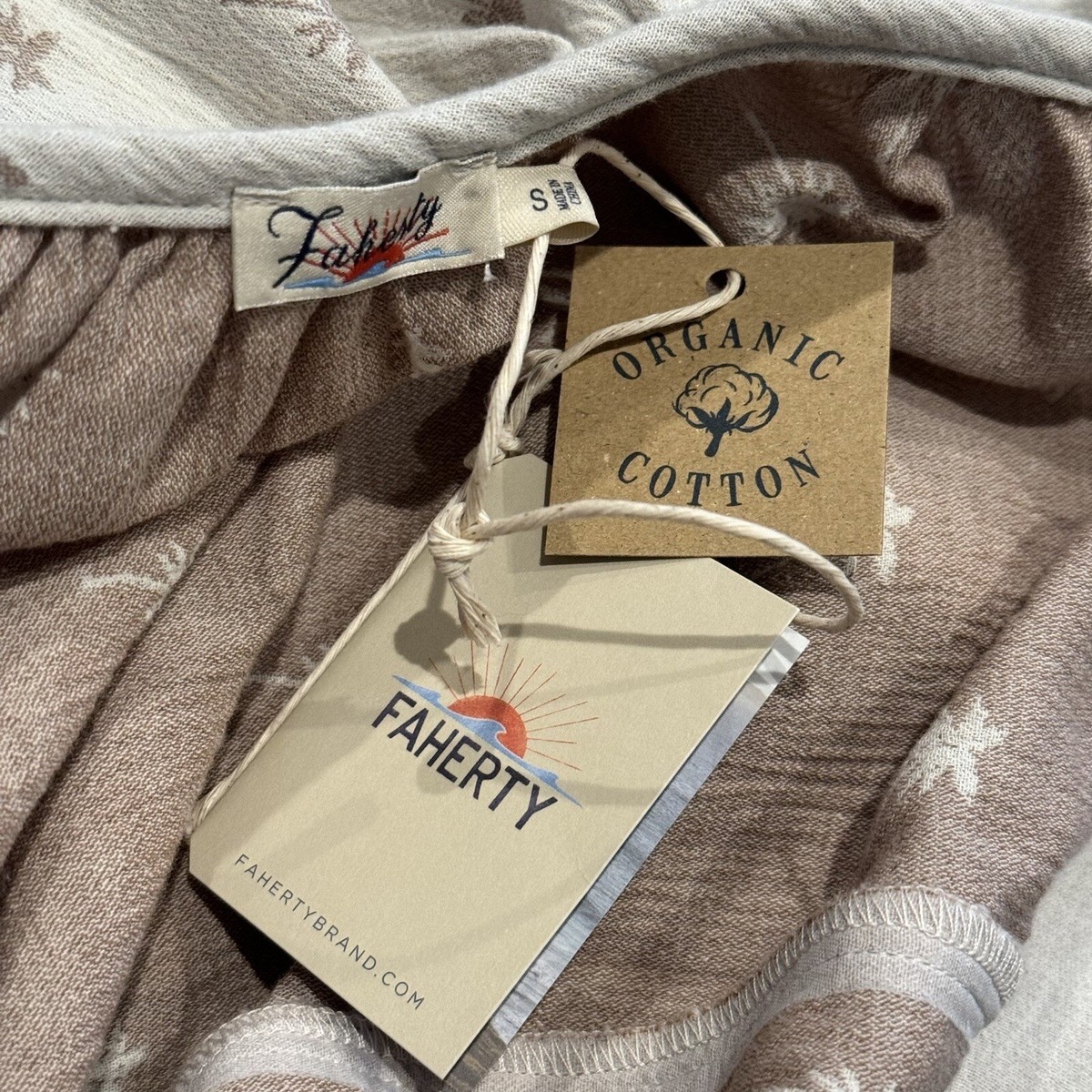 NWT* Faherty Dream Cotton Gauze Sintra Cover Up Dress in Tossed Palm, Size  S | eBay