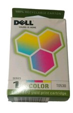 Cartucho de tinta Dell Series 1 T0530 color genuino Dell nuevo