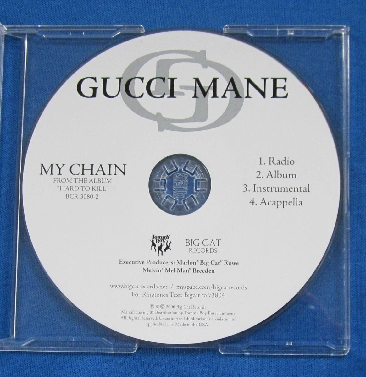 Gucci Mane My Chain CD Promo 4 Versions Instrumental