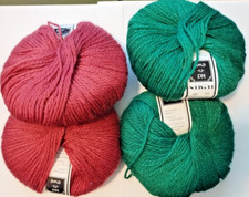 Bryspun Kid -n- Ewe Yarn 4 Skeins 50 Kid Mohair 50 Wool 50 grams 120 yds