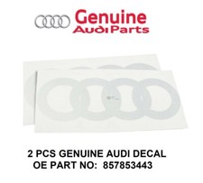 New Genuine Audi Decals 2 Pcs Audi Rings For Lower Door Range Oe 857853443