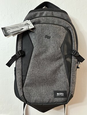 Solo New York Nomad Unbound Travel Backpack, Model Nor701-10 Black Gray  NWT