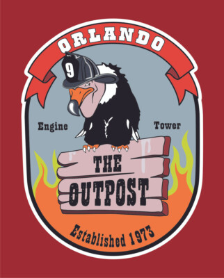 Orlando Fire Dept Unofficial Station 9 ''The Outpost'' Shirt