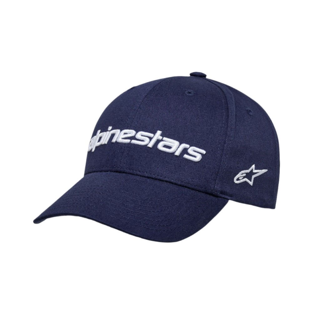 Alpinestars Linear Wordmark 2.0 Hat Baseball Cap Navy White