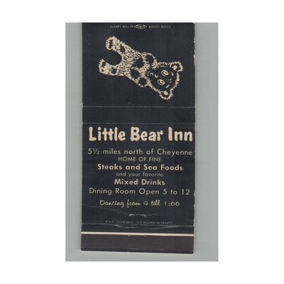 Matchbook Cover Little Bear Inn Cheyenne WY