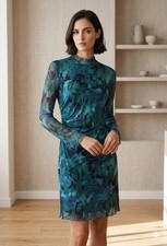 Milumia Women's Mock Neck Bodycon Mini Dress Lg Short Sleeve Casual Going Out