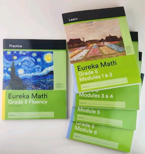Complete SET Eureka Math Grade 5 Learn Modules 1-6 + FLUENCY Practice ...