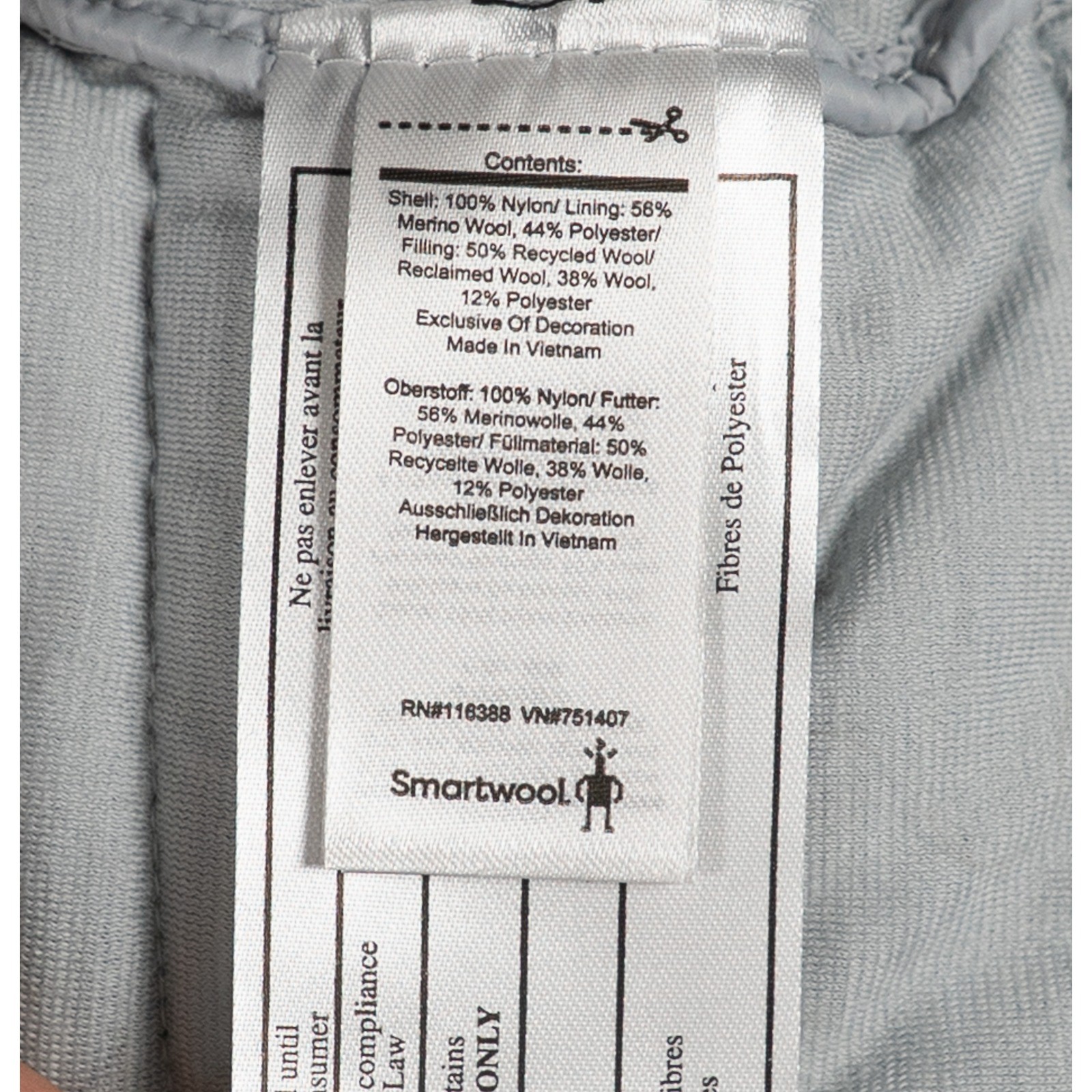 Smartwool Womens Quilted Insulated Mini Skirt Gray Size Small Full Side Zip image 3