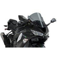 Puig Z-RACING Windschutzscheibe Fur Kawasaki ZX-6R Ninja 17-23 Dark Smoke