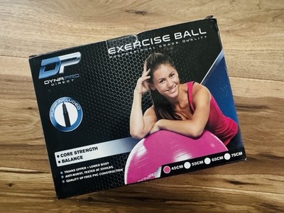 Dyna Pro Anti-Burst Exercise Ball Pink 22'' (55cm) - improve balance,strength New