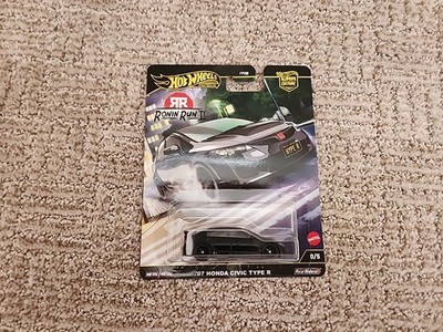 Hot Wheels Ronin Run II - 07 Honda Civic Type R CHASE 0/5 Black
