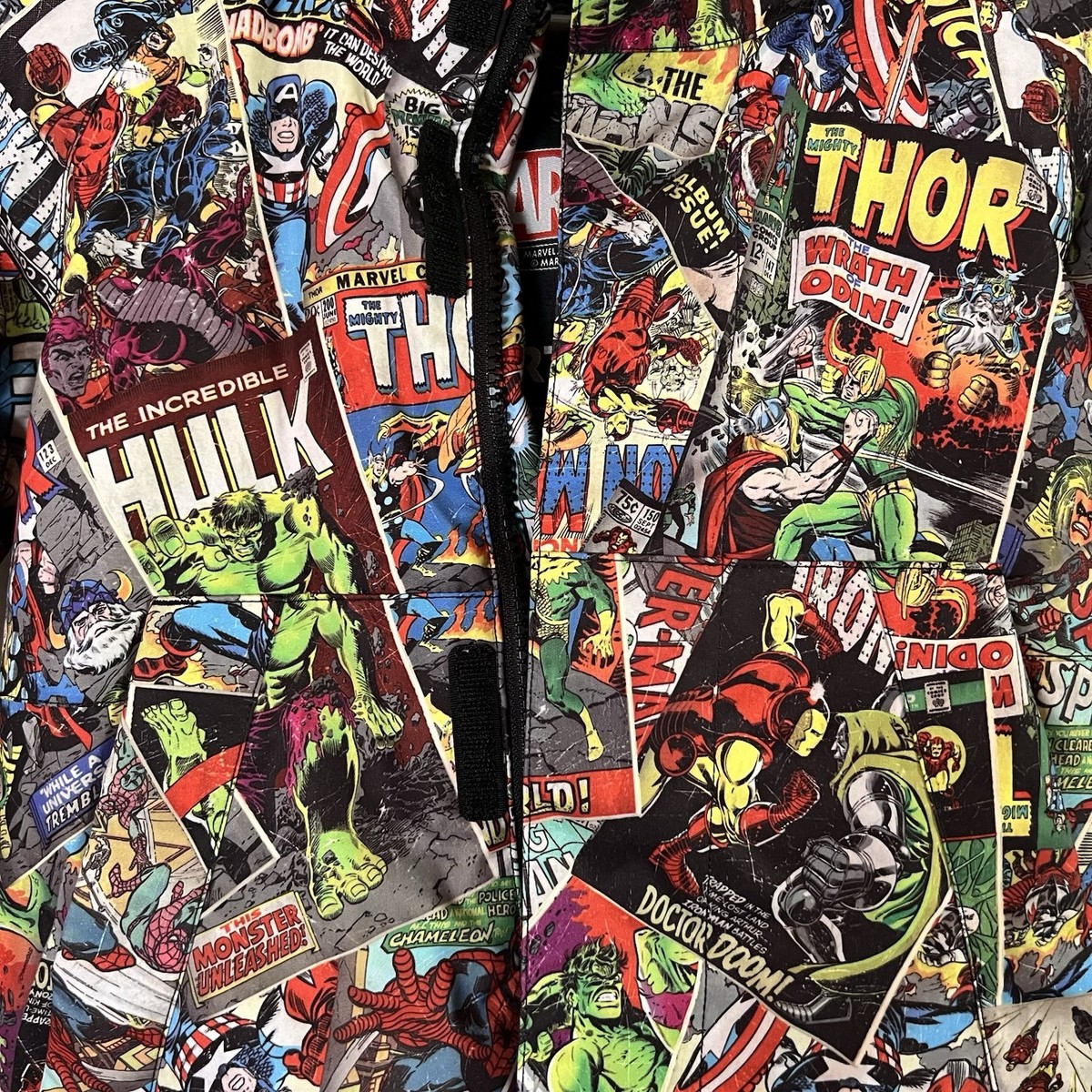 Marvel x Burton Boys Jacket 3T Comic Print Hooded Snow Coat
