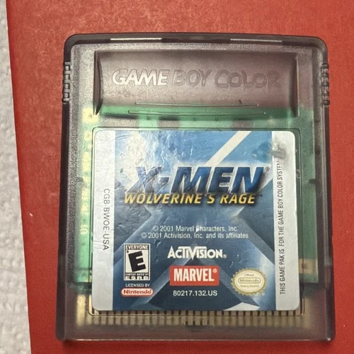 X-Men Wolverine's Rage Game Boy Color Marvel Activision Cartridge Only