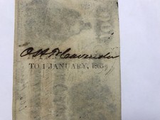 A&O-$100 Confederate 1862 T-41 Signed Oliver H.P. Cavender Postmaster Leon,Texas