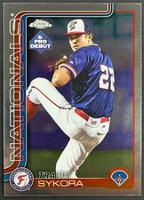 Travis Sykora 2025 Topps Pro Debut - Chrome #PDC-8  Fredericksburg Nationals