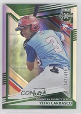 2022 Panini Elite Extra Edition Status Green 42/499 Yefri Carrasco #197 0a3