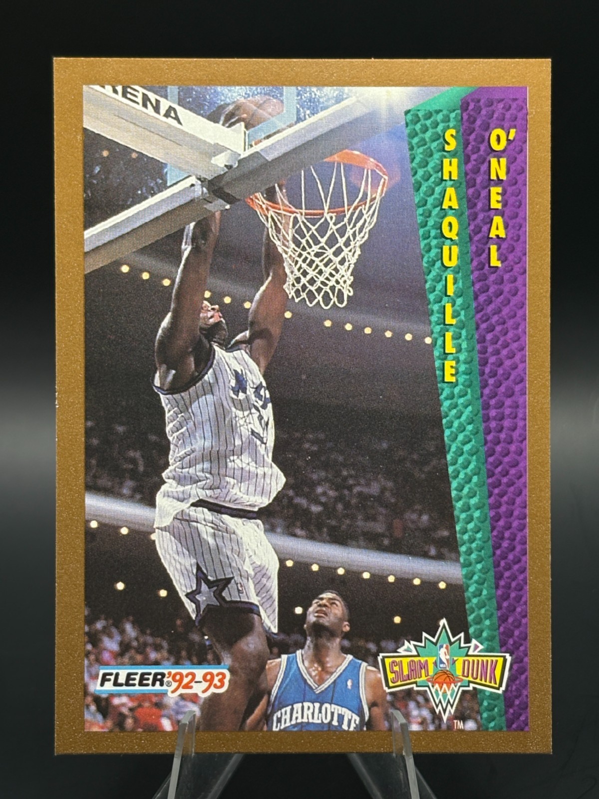 1992-93 Fleer - Slam Dunk Shaquille O'Neal #298 (RC) Orlando Magic