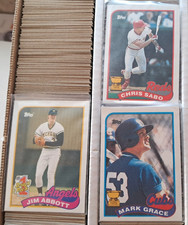 1989 Topps Baseball SINGLES #s 294-574 YOU PICK EM, Complete Your Set!