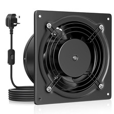 HG Power 150mm Kitchen Extractor Fan, 6 Inch Quiet Wall 150 mm, B-black 