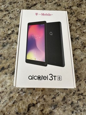 New Alcatel 3T 16 GB Wi-Fi + 4G 8 Inch Android Tablet - Black - 9027W (T-Mobile)