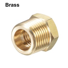 Reducción Hexagonal Latón 2 1/2" - 1 1/4" - Hidromar