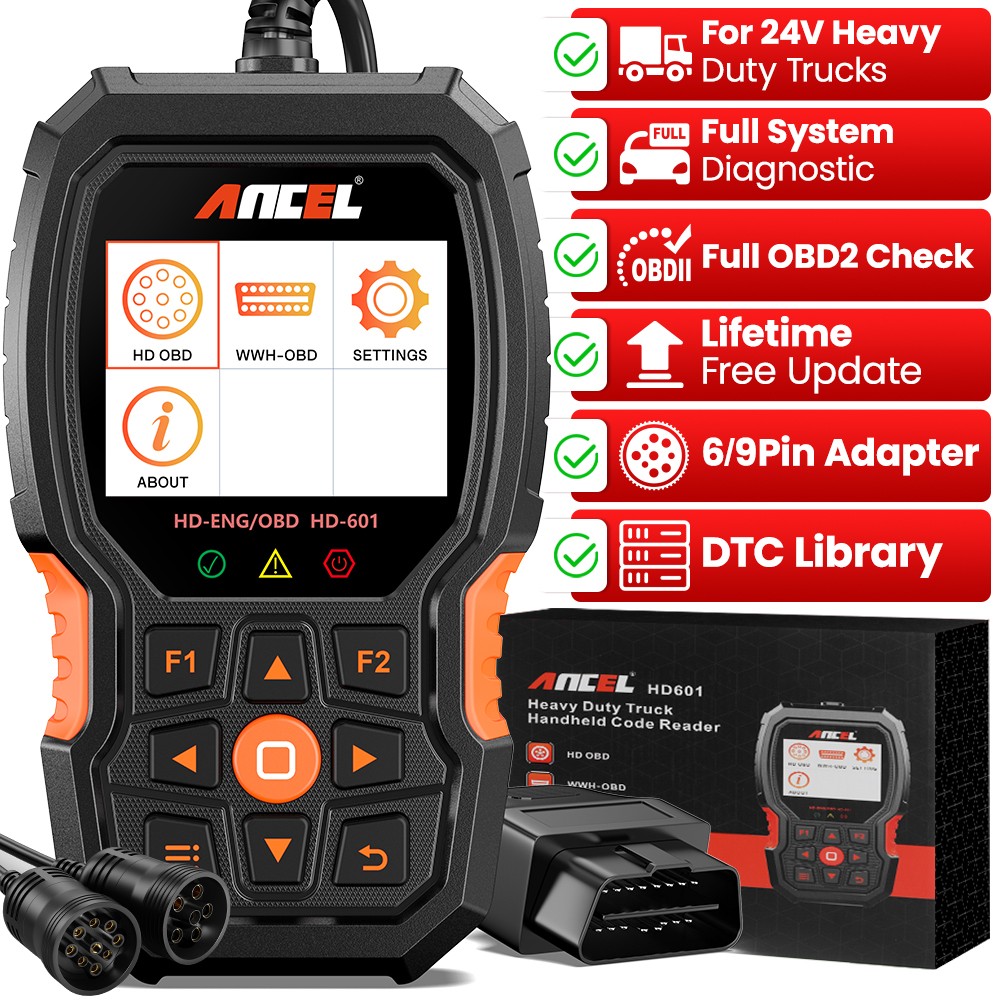 HEAVY DUTY DIESEL TRUCK SCANNER FULL SYSTEM DIAGNOSTIC TOOL OBD2