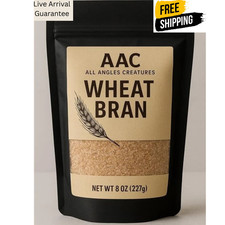 Wheat Bran 8oz, Bedding  Feed for Mealworms, Superworms, Roaches  others