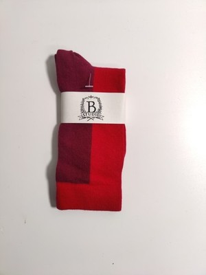 B studio - Women's socks - red - Made in USA - Cotton blend **M8**