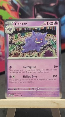 Gengar 094/165 Holo MEW SV: Scarlet & Violet 151 Rare NM-MP