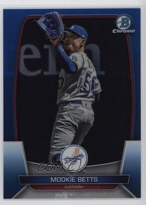 2023 Bowman Chrome Blue Refractor /150 Mookie Betts #2 10b8