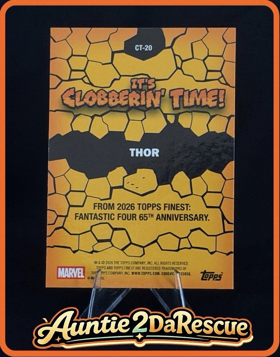 2026 Topps Finest Thor CT-20 It’s Clobberin’ Time Insert Marvel ...
