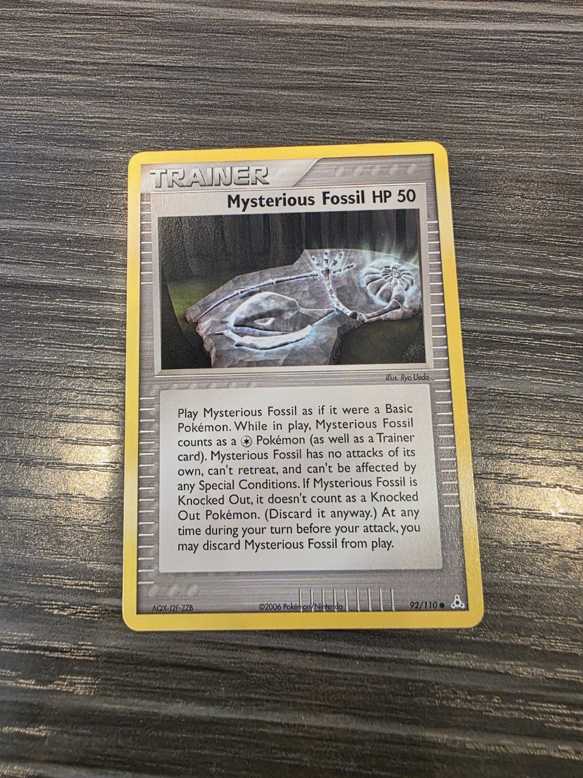 NM / MINT! Mysterious Fossil HP 50 Holon Phantoms 92/110 Item Pokemon Card