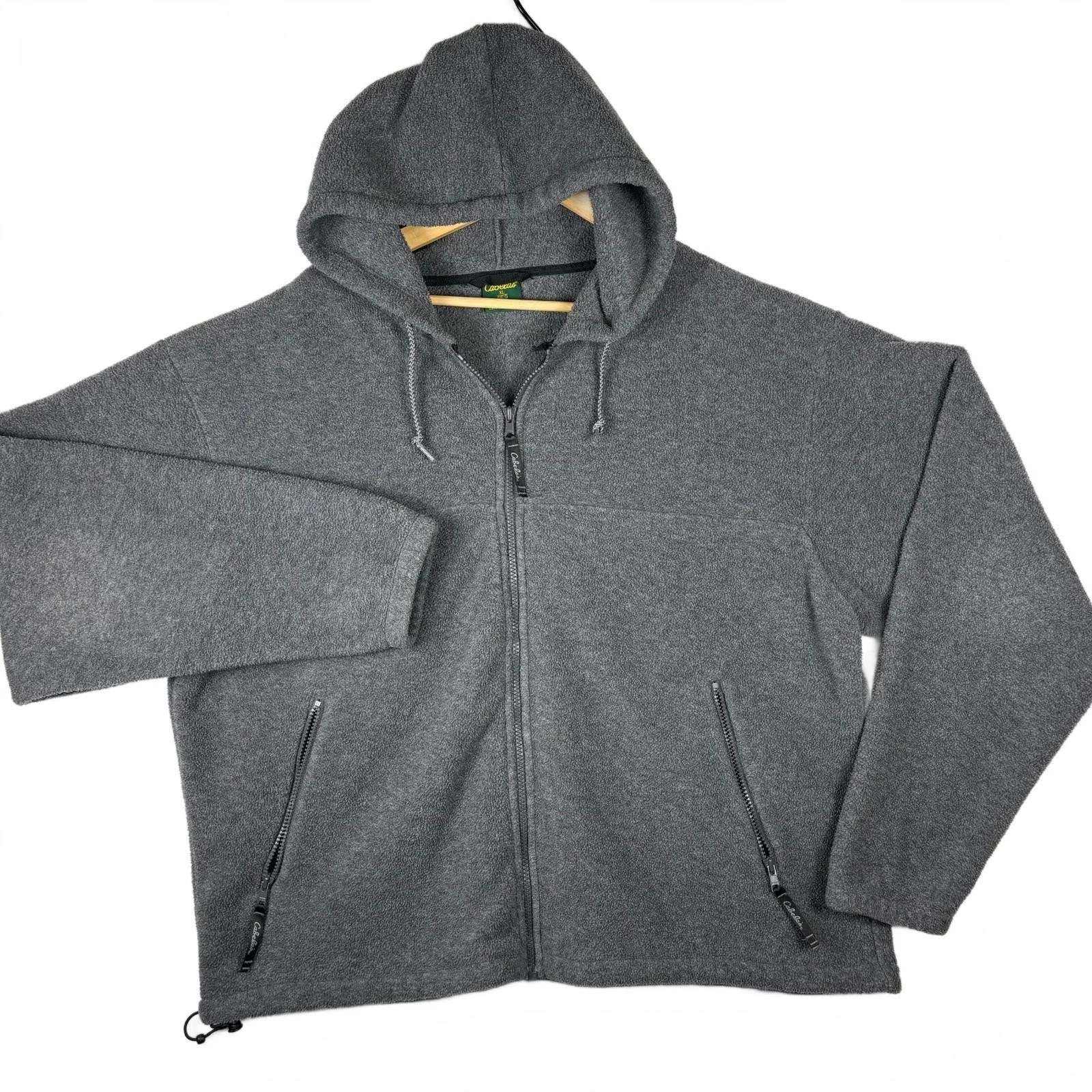 Cabela’s Polartec Fleece Hooded Full-Zip Jacket XL Gray image 1
