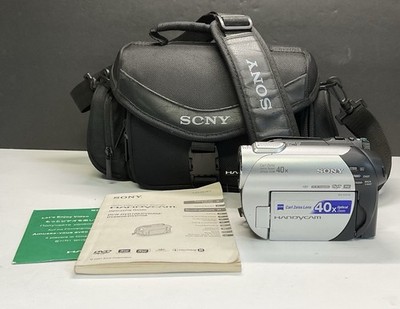 Vintage Sony Handycam DVR-DVD108 40x Zoom Zeiss Lens W/ Case Used
